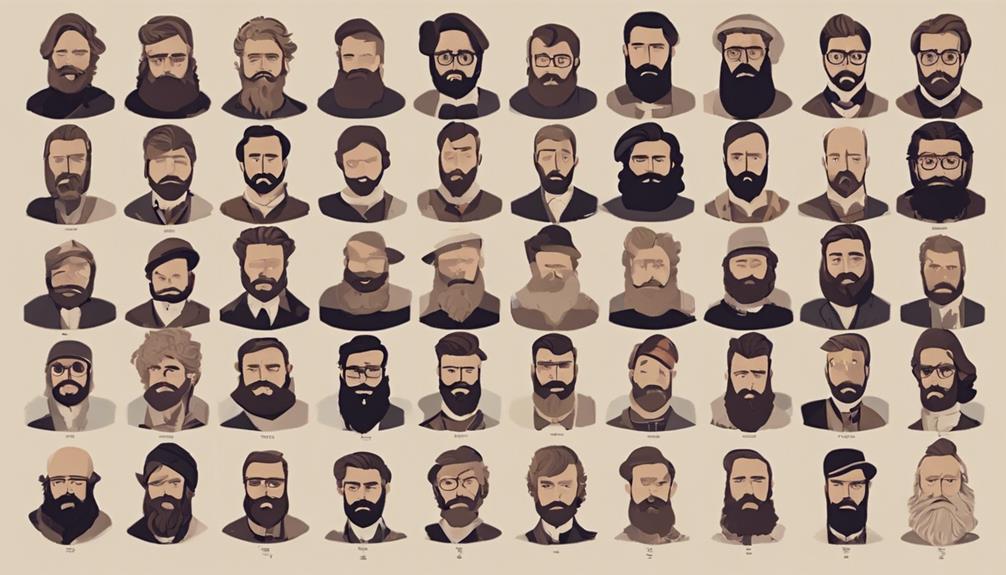 variety of beard styles